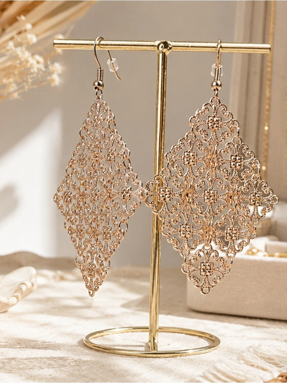 5 for $25: Gold Filigree Earrings